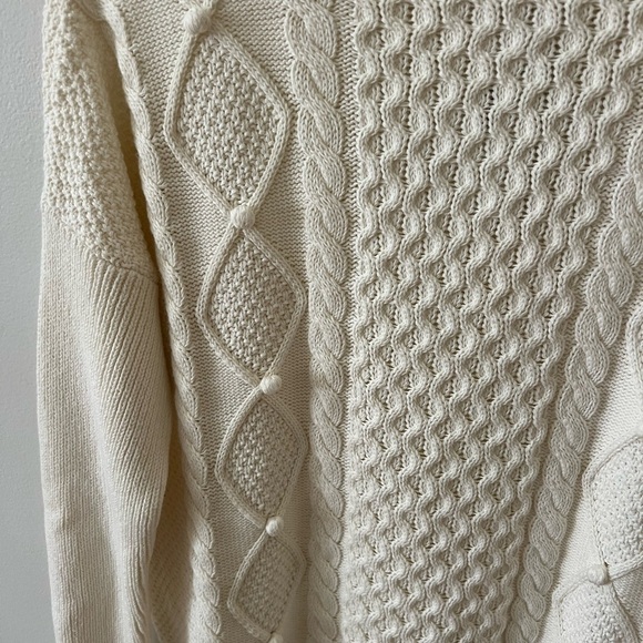 J crew cable knit mockneck sweater - Picture 2 of 5